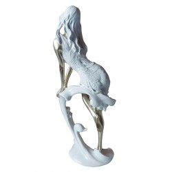 Statueta decorativa, Femeie, Alb, 30 cm, F336 Statueta decorativa, Femeie, Alb, 30 cm, F336
