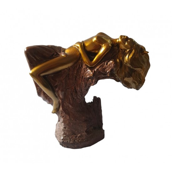 Statueta decorativa, Femeie, Auriu, 17 cm, GXL003 Statueta decorativa, Femeie, Auriu, 17 cm, GXL003
