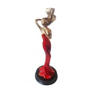 Statueta decorativa, Femeie, Rosu, 31 cm, 356328DX Statueta decorativa, Femeie, Rosu, 31 cm, 356328DX