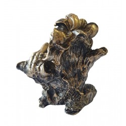 Statueta decorativa, Lei, Argintiu, 14 cm, XQ4001