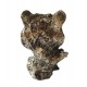 Statueta decorativa, Leu, Argintiu, 14 cm, XQ4003