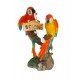 Statueta decorativa, Papagali pe creanga, Welcome, Portocaliu, 18 cm, 1025DD4-2 Statueta decorativa, Papagali pe creanga, Welcome, Portocaliu, 18 cm, 1025DD4-2
