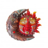 Statueta decorativa Soare si Luna, Rosu, 15 cm, 356326DX Statueta decorativa Soare si Luna, Rosu, 15 cm, 356326DX
