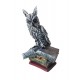 Statueta decorativa in forma de Bufnita pe carte, 29 cm, 356316DV