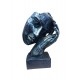 Statueta decorativa masca, Negru-Argintiu, 22 cm, 637CB-5 Statueta decorativa masca, Negru-Argintiu, 22 cm, 637CB-5