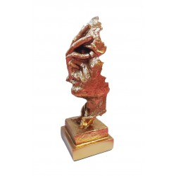 Statueta decorativa masca, Nu vad, Gold, 33 cm, HC3021X Statueta decorativa masca, Nu vad, Gold, 33 cm, HC3021X