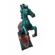 Statueta in forma de Cal, Turcoaz, 40 cm, B1000