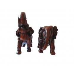 Statuete decorative, 2 Elefanti, Maro, 21 cm, LC017L Statuete decorative, 2 Elefanti, Maro, 21 cm, LC017L