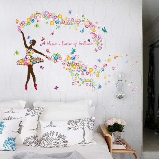 Sticker decorativ, A blossom faerie of brilliant, 120 cm, 127STK Sticker decorativ, A blossom faerie of brilliant, 120 cm, 127STK