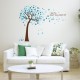 Sticker decorativ, Copacel cu flori albastre 150 cm, 107STK Sticker decorativ, Copacel cu flori albastre 150 cm, 107STK