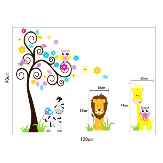 Sticker decorativ Copacelul cu animale,multicolor 120 cm,103STK Sticker decorativ Copacelul cu animale,multicolor 120 cm,103STK