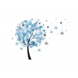 Sticker decorativ Copacelul zapezii,albastru 112 cm Sticker decorativ Copacelul zapezii,albastru 112 cm