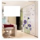 Sticker decorativ, Crizanteme albastre 178 cm, 133STK Sticker decorativ, Crizanteme albastre 178 cm, 133STK