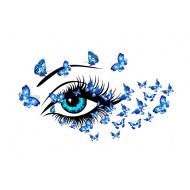 Sticker decorativ, Eye blue 80 cm, 150STK