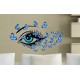 Sticker decorativ, Eye blue 80 cm, 150STK