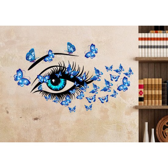 Sticker decorativ, Eye blue 80 cm, 150STK
