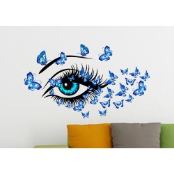 Sticker decorativ, Eye blue 80 cm, 150STK