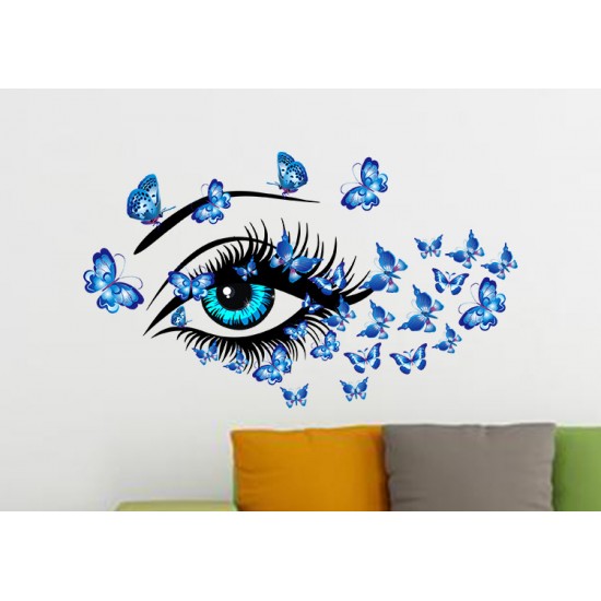 Sticker decorativ, Eye blue 80 cm, 150STK