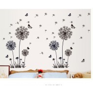 Sticker decorativ, Flower black 165 cm, 79STK Sticker decorativ, Flower black 165 cm, 79STK