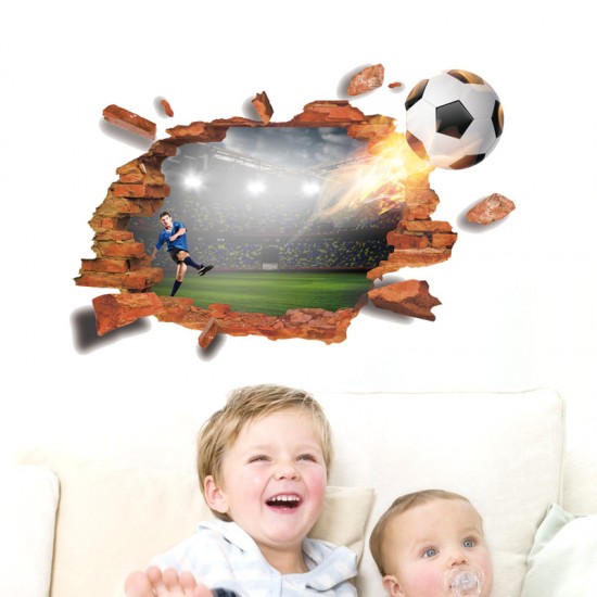 Sticker decorativ , Gaura in perete, fotbal 88 cm, 82STK Sticker decorativ , Gaura in perete, fotbal 88 cm, 82STK