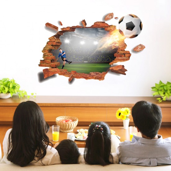 Sticker decorativ , Gaura in perete, fotbal 88 cm, 82STK Sticker decorativ , Gaura in perete, fotbal 88 cm, 82STK