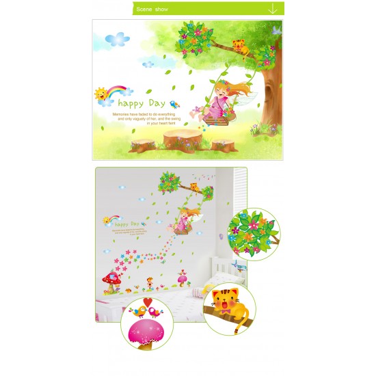 Sticker decorativ, Happy day 110 cm, 145STK