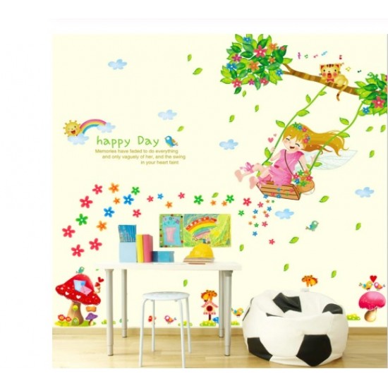 Sticker decorativ, Happy day 110 cm, 145STK