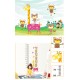 Sticker decorativ, Masuratoare cu animalute 140 cm, 132STK Sticker decorativ, Masuratoare cu animalute 140 cm, 132STK