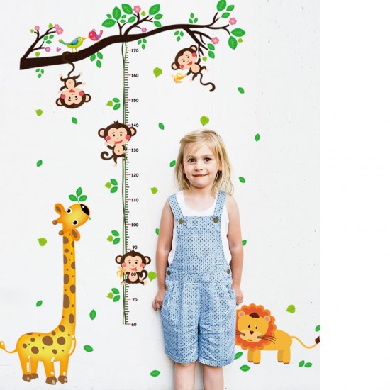 Sticker decorativ, Masuratoare cu animalute, 150 cm, 90STK