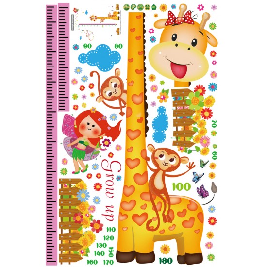 Sticker decorativ, Masuratoare cu animalute, 156 cm, 87STK