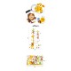 Sticker decorativ Masuratoare cu animalute,galben 145 cm, 54STK