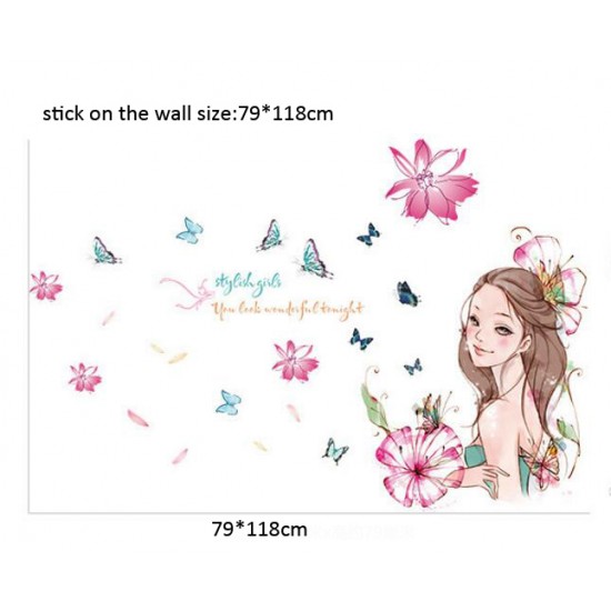 Sticker decorativ, Stylish girls 118 cm, 155STK