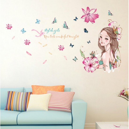 Sticker decorativ, Stylish girls 118 cm, 155STK