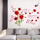 Sticker decorativ, Trandafiri rosii 147 cm, 128STK Sticker decorativ, Trandafiri rosii 147 cm, 128STK