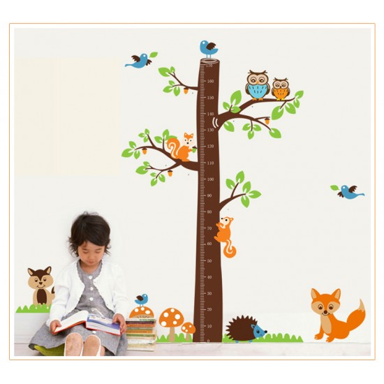 Sticker decorativ, copacelu cu animalutele padurii 185 cm, 78STK Sticker decorativ, copacelu cu animalutele padurii 185 cm, 78STK