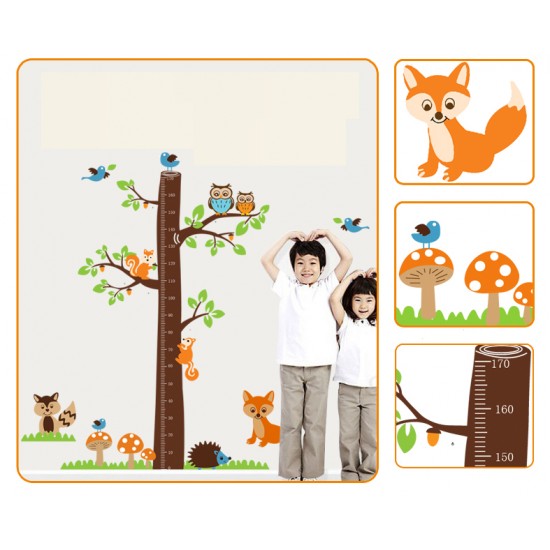 Sticker decorativ, copacelu cu animalutele padurii 185 cm, 78STK Sticker decorativ, copacelu cu animalutele padurii 185 cm, 78STK