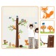 Sticker decorativ, copacelu cu animalutele padurii 185 cm, 78STK Sticker decorativ, copacelu cu animalutele padurii 185 cm, 78STK