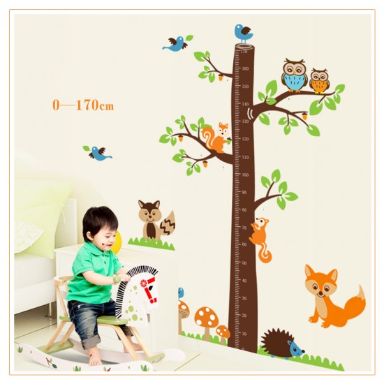 Sticker decorativ, copacelu cu animalutele padurii 185 cm, 78STK Sticker decorativ, copacelu cu animalutele padurii 185 cm, 78STK