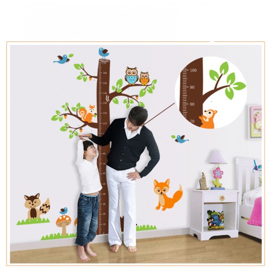 Sticker decorativ, copacelu cu animalutele padurii 185 cm, 78STK Sticker decorativ, copacelu cu animalutele padurii 185 cm, 78STK