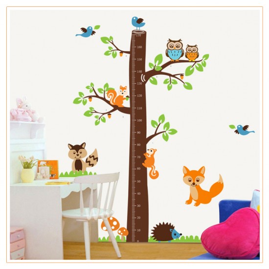 Sticker decorativ, copacelu cu animalutele padurii 185 cm, 78STK Sticker decorativ, copacelu cu animalutele padurii 185 cm, 78STK