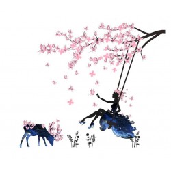 Sticker decorativ, fata padurii 120 cm, 109STK Sticker decorativ, fata padurii 120 cm, 109STK