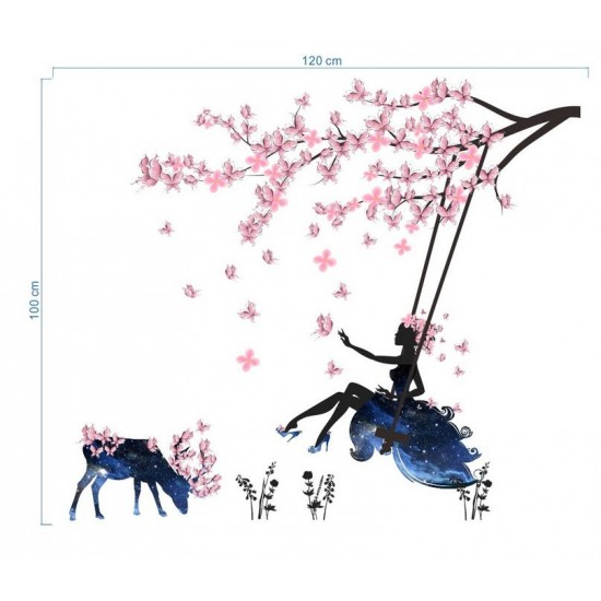 Sticker decorativ, fata padurii 120 cm, 109STK Sticker decorativ, fata padurii 120 cm, 109STK