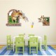 Sticker decorativ, fereastra cu 2 girafe 130 cm, 60STK Sticker decorativ, fereastra cu 2 girafe 130 cm, 60STK