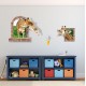 Sticker decorativ, fereastra cu 2 girafe 130 cm, 60STK Sticker decorativ, fereastra cu 2 girafe 130 cm, 60STK