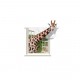 Sticker decorativ, fereastra cu girafa 79 cm, 58STK Sticker decorativ, fereastra cu girafa 79 cm, 58STK