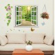 Sticker decorativ, fereastra deschisa spre padure 107 cm, 63STK Sticker decorativ, fereastra deschisa spre padure 107 cm, 63STK