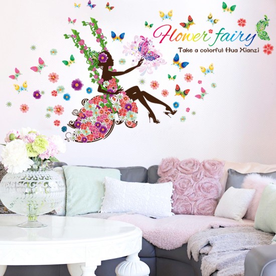 Sticker decorativ, flower fairy 170 cm, 71STK Sticker decorativ, flower fairy 170 cm, 71STK