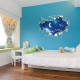Sticker decorativ, gaura in perete,  privire spre cer  90 cm, 125STK