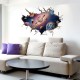 Sticker decorativ, gaura in perete spre cosmos, 85 cm, 68STK-1 Sticker decorativ, gaura in perete spre cosmos, 85 cm, 68STK-1