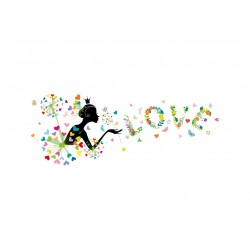 Sticker decorativ, love 160 cm, 65STK Sticker decorativ, love 160 cm, 65STK